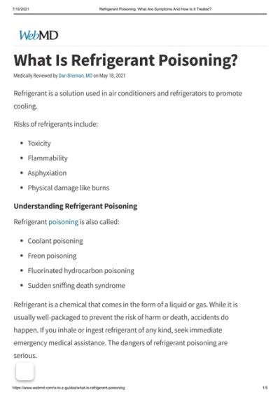 breathing freon symptoms|Refrigerant poisoning: MedlinePlus Medical Encyclopedia